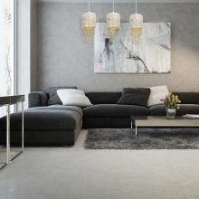 Pendant lamp ALMERIA WHITE/GOLD 3xE27