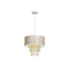 Pendant lamp ALMERIA WHITE/GOLD 1xE27