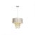 Pendant lamp ALMERIA WHITE/GOLD 1xE27