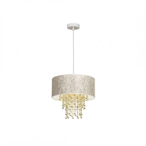 Pendant lamp ALMERIA WHITE/GOLD 1xE27