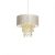 Pendant lamp ALMERIA WHITE/GOLD 1xE27