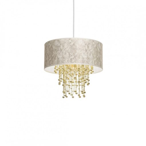Pendant lamp ALMERIA WHITE/GOLD 1xE27