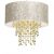 Pendant lamp ALMERIA WHITE/GOLD 1xE27