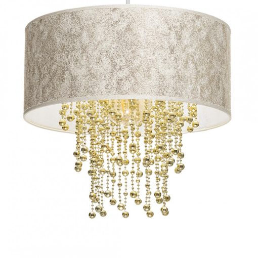 Pendant lamp ALMERIA WHITE/GOLD 1xE27
