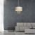 Pendant lamp ALMERIA WHITE/GOLD 1xE27