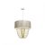 Pendant lamp ALMERIA WHITE/GOLD 1xE27