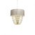 Pendant lamp ALMERIA WHITE/GOLD 1xE27