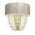 Pendant lamp ALMERIA WHITE/GOLD 1xE27