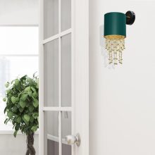 Wall lamp ALMERIA GREEN/GOLD 1xE27
