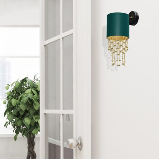 Wall lamp ALMERIA GREEN/GOLD 1xE27
