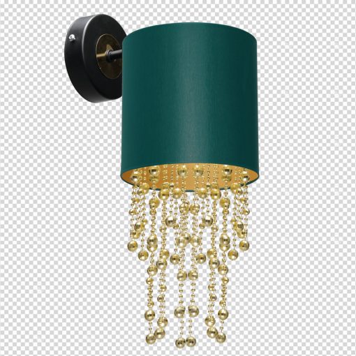 Wall lamp ALMERIA GREEN/GOLD 1xE27
