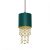 Pendant lamp ALMERIA GREEN/GOLD 1xE27