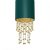 Pendant lamp ALMERIA GREEN/GOLD 1xE27