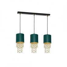 Pendant lamp ALMERIA GREEN/GOLD 3xE27
