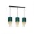 Pendant lamp ALMERIA GREEN/GOLD 3xE27