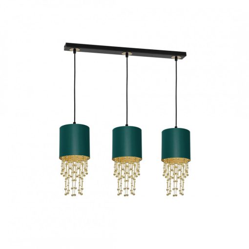 Pendant lamp ALMERIA GREEN/GOLD 3xE27