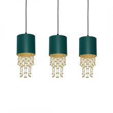 Pendant lamp ALMERIA GREEN/GOLD 3xE27