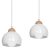 Pendant lamp DAMA WHITE 3xE27