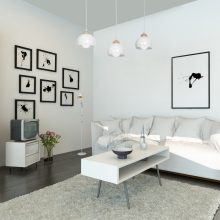 Pendant lamp DAMA WHITE 3xE27