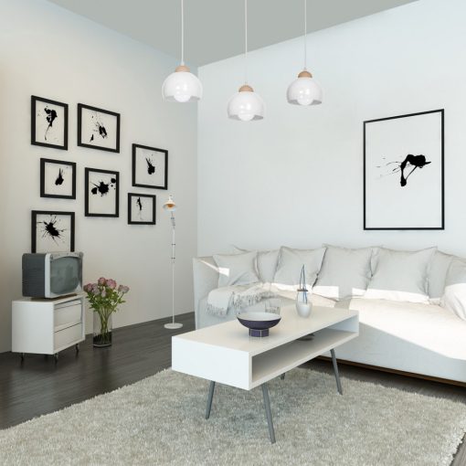 Pendant lamp DAMA WHITE 3xE27
