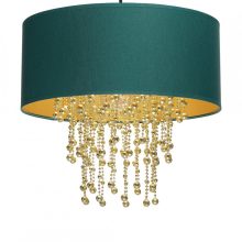 Pendant lamp ALMERIA GREEN/GOLD 1xE27