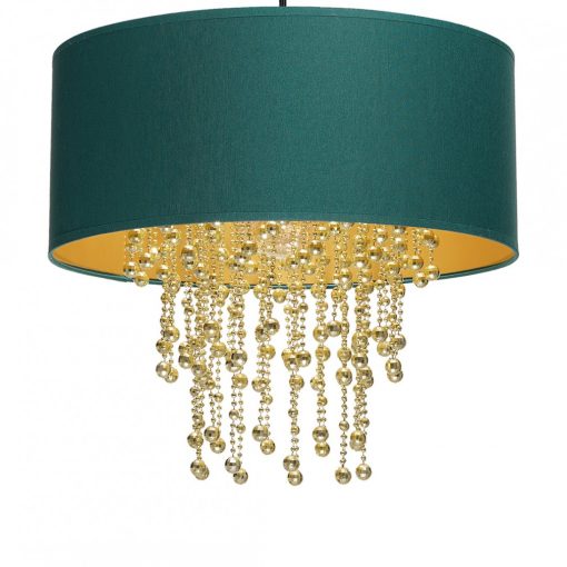 Pendant lamp ALMERIA GREEN/GOLD 1xE27