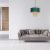 Pendant lamp ALMERIA GREEN/GOLD 1xE27