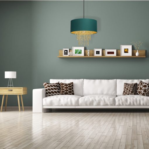 Pendant lamp ALMERIA GREEN/GOLD 1xE27