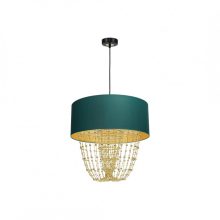 Pendant lamp ALMERIA GREEN/GOLD 1xE27