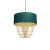 Pendant lamp ALMERIA GREEN/GOLD 1xE27