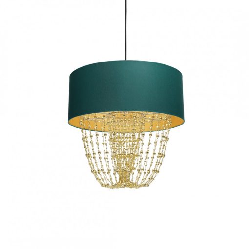 Pendant lamp ALMERIA GREEN/GOLD 1xE27
