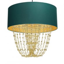Pendant lamp ALMERIA GREEN/GOLD 1xE27