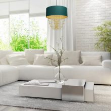 Pendant lamp ALMERIA GREEN/GOLD 1xE27