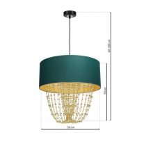 Pendant lamp ALMERIA GREEN/GOLD 1xE27
