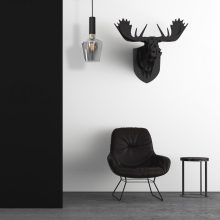 Pendant lamp ROMA BLACK 1xE27