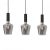 Pendant lamp ROMA BLACK 3xE27
