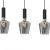 Pendant lamp ROMA BLACK 3xE27