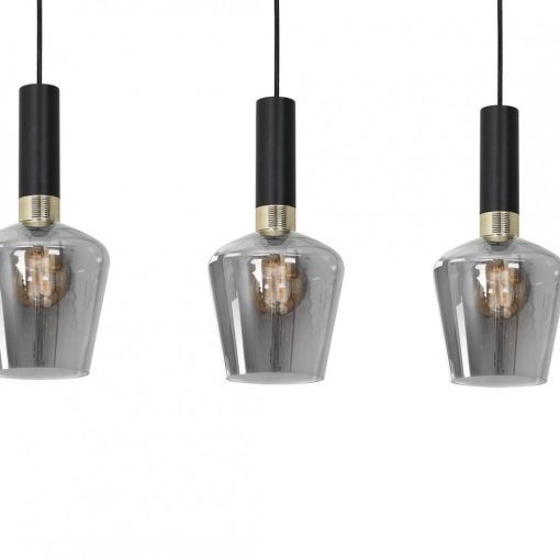 Pendant lamp ROMA BLACK 3xE27