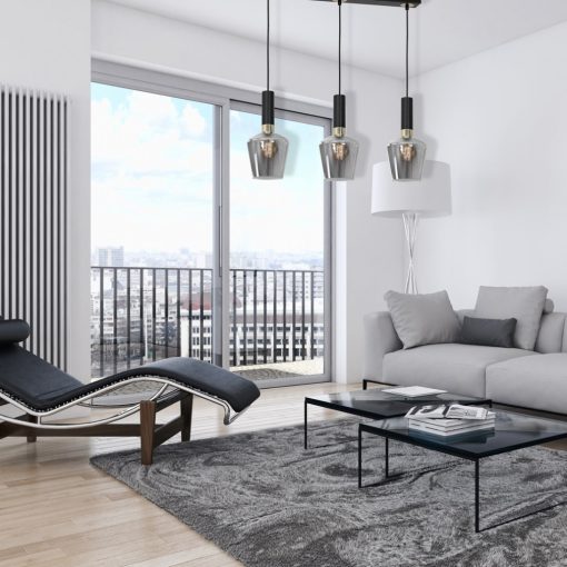 Pendant lamp ROMA BLACK 3xE27