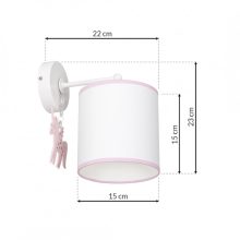 Wall lamp UNI 1xE27