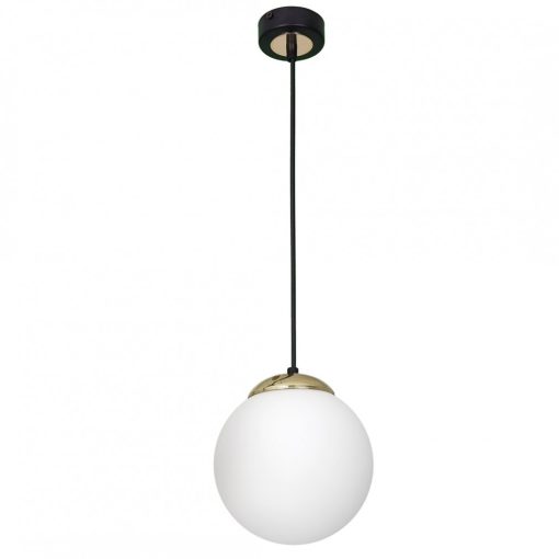 Pendant lamp SPARTA BLACK / GOLD 1xE27