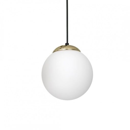 Pendant lamp SPARTA BLACK / GOLD 1xE27