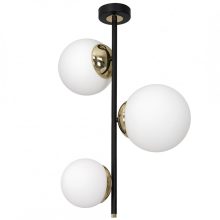 Ceiling  lamp SPARTA BLACK / GOLD 3xE14