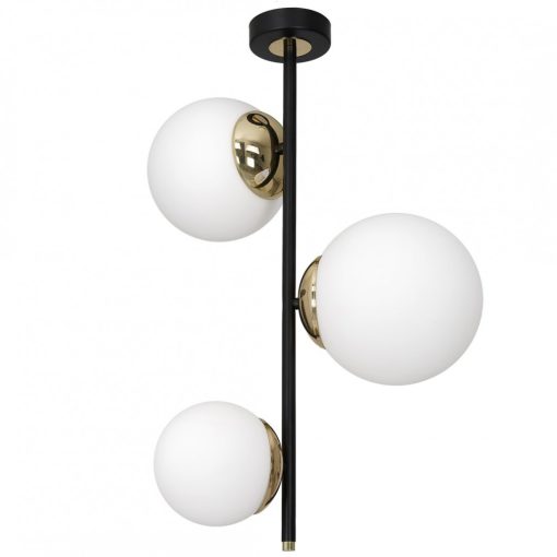 Ceiling  lamp SPARTA BLACK / GOLD 3xE14