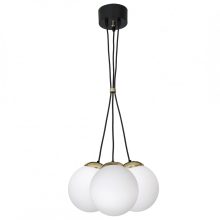 Pendant lamp SPARTA BLACK / GOLD 3xE14