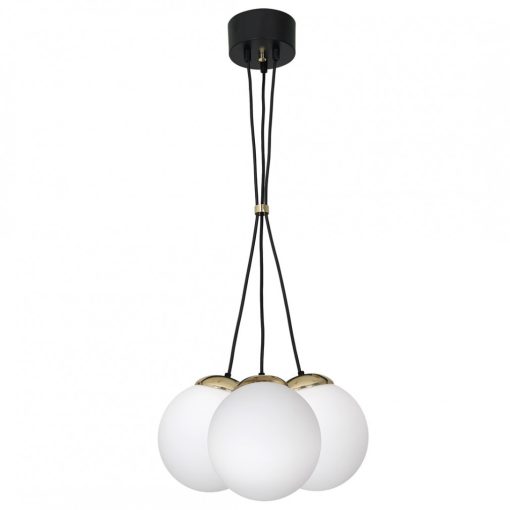 Pendant lamp SPARTA BLACK / GOLD 3xE14