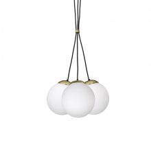 Pendant lamp SPARTA BLACK / GOLD 3xE14