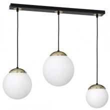 Pendant lamp SPARTA BLACK / GOLD 3xE14