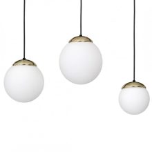 Pendant lamp SPARTA BLACK / GOLD 3xE14