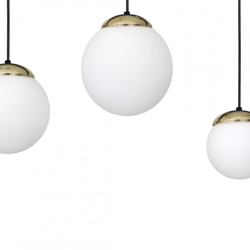Pendant lamp SPARTA BLACK / GOLD 3xE14